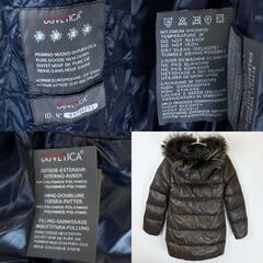 DUVETICA デュベティカ ダウンジャケット ファー 付き 40 カーキ G32-003 D90-201 レディースの画像