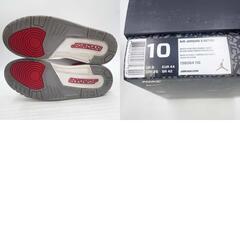 ナイキ エアジョーダン3 レトロ ホール オブ フェイム AIR JORDAN 3 RETRO Hall Of Fame 28cm KATRINA WHITE 136064-116 メンズ NIKE カトリーナの画像