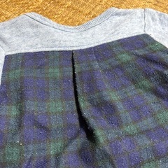 アプレレクール コンビトレーナー 80 グレー×チェックの画像