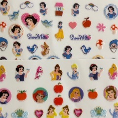 ディズニープリンセス ネイルシール 2枚セット　②の画像