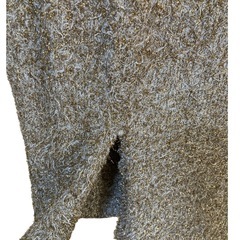 【美品】natural couture ラメ シャギー タイトロングスカート Ｆの画像