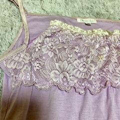 キャミソール 紫 Mの画像