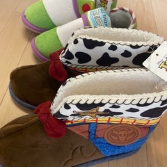 トイストーリー　ウッディ　バス　室内スリッパ　新品未使用　2個セットの画像