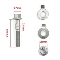 トヨタ シエンタ NCP85G キャンバーボルト M14 2本セット ±1.75° 強度区分12.9 新品 キャンバー調整 偏芯の画像