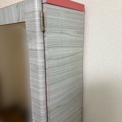 全身鏡付き本棚の画像