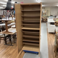 S234 ⭐ 株式会社サン シューズボックス 下駄箱 約20足収納可 ミラー付き 幅72cm USED 綺麗の画像