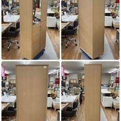 S234 ⭐ 株式会社サン シューズボックス 下駄箱 約20足収納可 ミラー付き 幅72cm USED 綺麗の画像