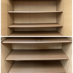 S234 ⭐ 株式会社サン シューズボックス 下駄箱 約20足収納可 ミラー付き 幅72cm USED 綺麗の画像