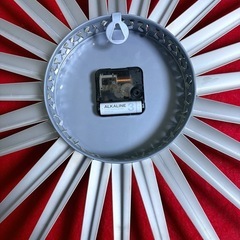 サンバースト壁掛け時計 ゴールド系 直径約60cm インテリアにの画像