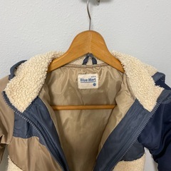 フード付きダウンジャケット　男の子　120
の画像