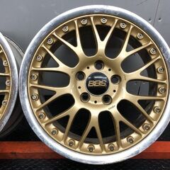 【希少】BBS RS778 FORGED ビービーエス 社外ホイール 17インチ 2本 7J5HPCD114.3+45 ゴールド　(SHB028)の画像