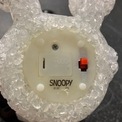 12/25まで店頭商品一部を除き半額クリスマスSALE!!開催中　イ2512-066 SNOOPY ライティング ドール キラキラ インテリア 通電未確認 キズ汚れ有りの画像