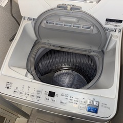 2022年製 洗濯機 SHARP 5.5kg ES-T5E9 全自動洗濯機（乾燥可能）の画像