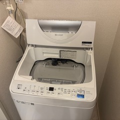 2022年製 洗濯機 SHARP 5.5kg ES-T5E9 全自動洗濯機（乾燥可能）の画像