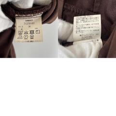 美品 Cadune カデュネ 無地 オールシーズン デニムパンツ コットンデニム ブラウン レディース 36 カーゴパンツ【古着】【中古】の画像