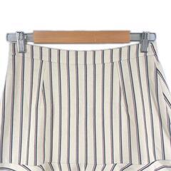 美品 Dan-a-di ダン・ア・ディ ストライプ オールシーズン スカート ポリエステル ベージュ レディース 38【古着】【中古】の画像