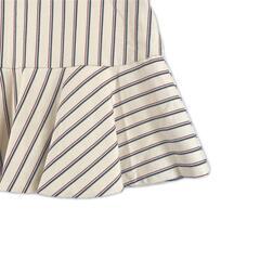 美品 Dan-a-di ダン・ア・ディ ストライプ オールシーズン スカート ポリエステル ベージュ レディース 38【古着】【中古】の画像