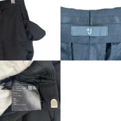 美品 UNIQLO ユニクロ 無地 秋冬 AW スラックス ウール ブラック メンズ 0【古着】【中古】の画像