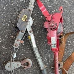 ヒロタ 木起機 ハンドウィンチ パワーウインチ　 ワイヤー 手動 工具 荷締め機の画像