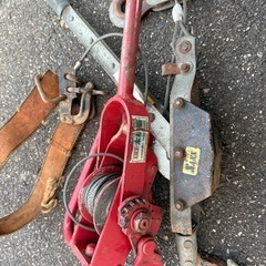 ヒロタ 木起機 ハンドウィンチ パワーウインチ　 ワイヤー 手動 工具 荷締め機の画像