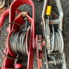 ヒロタ 木起機 ハンドウィンチ パワーウインチ　 ワイヤー 手動 工具 荷締め機の画像