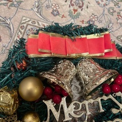 クリスマス　リースの画像