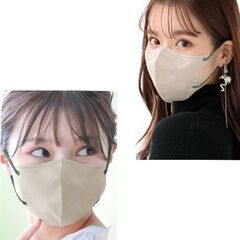 立体型バイカラーマスク（10枚）ふつうサイズの画像