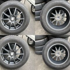 CX-5等にスタッドレスタイヤ＆アルミホイール４本セット 17インチ 7J 114.3/5H　タイヤ225/65R17の画像