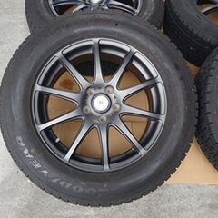 CX-5等にスタッドレスタイヤ＆アルミホイール４本セット 17インチ 7J 114.3/5H　タイヤ225/65R17の画像