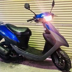 【商談中】実働 BT新品 バリ溝 スズキ CA1PA レッツ2 2スト原付 スクーター ブルーの画像
