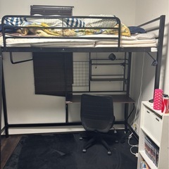 ロフトベッド棚付きの画像