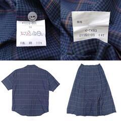 [セットアップ] バーバリー 半袖シャツ スカート 9AR レディース BURBERRY チェックの画像