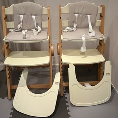 KATOJI     ベビーハイチェア　2脚セットの画像