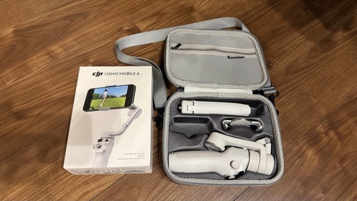 【美品】DJI Osmo Mobile 6 スマホ用ジンバル スタビライザー プラチナグレー