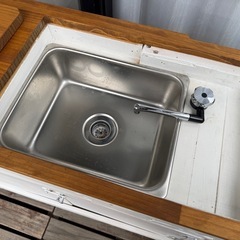 ナローハイエース用シンク+棚の画像