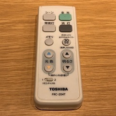 TOSHIBA LEDシーリングライト　リモコン付きの画像