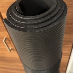 【特大】YUREN ヨガマット 130cm×200cm 厚さ10mm 2人用 ブラックの画像