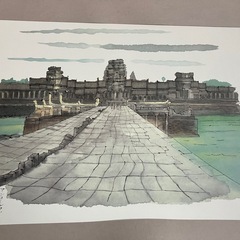 平山郁夫★素描集★遥かなる旅★25枚揃★箱付★未使用の画像