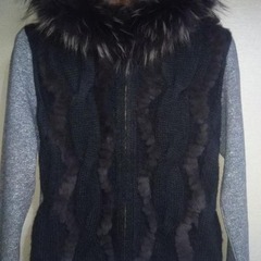 ★SISTEMATIC　ニット×ファー　パーカーブルゾン 新品★の画像