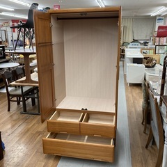 ジモティー限定価格！S134 ⭐ サンウッディ ワードローブ クローゼット セシール 幅89.7cm USED 綺麗の画像