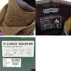 【未使用】DANNER ダナー Mt.Ridge Low WP マウンテンリッジロー レザーブーツ 24.5cm ブラウン D214016の画像