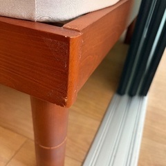 マットレス付きセミダブルベット/すのこの画像