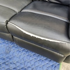 【訳あり】ニトリ電動リクライニングソファ（3人掛け・センターテーブル付き）の画像