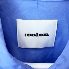 :colon コロン ダブルポケット シャツ 1 ブルー CSH-4 メンズの画像