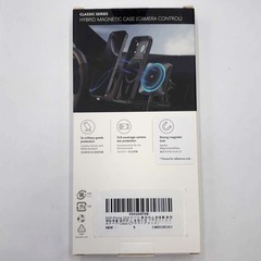 ESR iPhone 17 Classic ハイブリッドマグネットケース カメラコントロール対応 フロストブラック MagSafe充電 防塵 衝撃吸収の画像