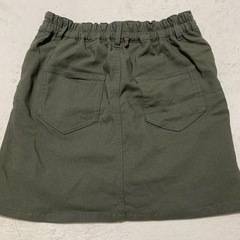カーキ パンツ付きスカートの画像