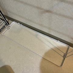 白いタオルラック　スタンドタイプ　軽量・省スペースの画像