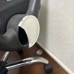 メッシュ　チェアー　黒の画像