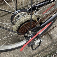 【点検/整備済】 20インチ 6段変速 折り畳み 自転車 黒の画像