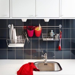 【未使用品】IKEA BYGEL タオルバー 55cmの画像